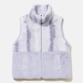【DESCENTE】鋪棉背心 女 保暖 WOMENS SHEARLING VEST 紫 SQ322SVE91-LVND