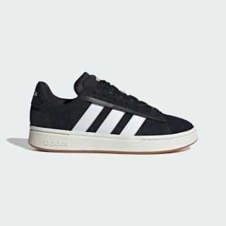 【adidas 愛迪達】愛迪達 Grand Court Alpha 男女 運動休閒鞋 舒適 黑 白(JR0543)