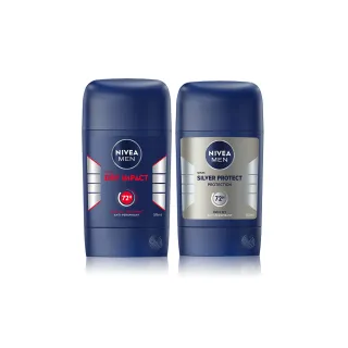 【NIVEA 妮維雅】男士止汗爽身乳膏Pro升級版50ml(乾適活力/極限動力-銀炫魅力/48H乾爽/敏感肌適用)