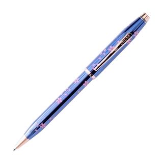 【CROSS】Century II 新世紀櫻花系列 亮藍漆鍍金 原子筆 /支 CAT0082WG-163