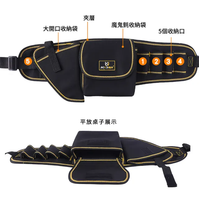 【智殿】加厚卡扣工具包 工具腰包 腰間工具包 維修工具袋 五金工具包(165-OBBED 水電工腰包 裝修工具包)