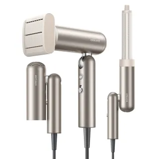 【Dreame 追覓科技】Pocket 魔術折疊高速吹風機 低壓版110V 鈦金色(直捲吹三用/180度折疊/300g超輕量)