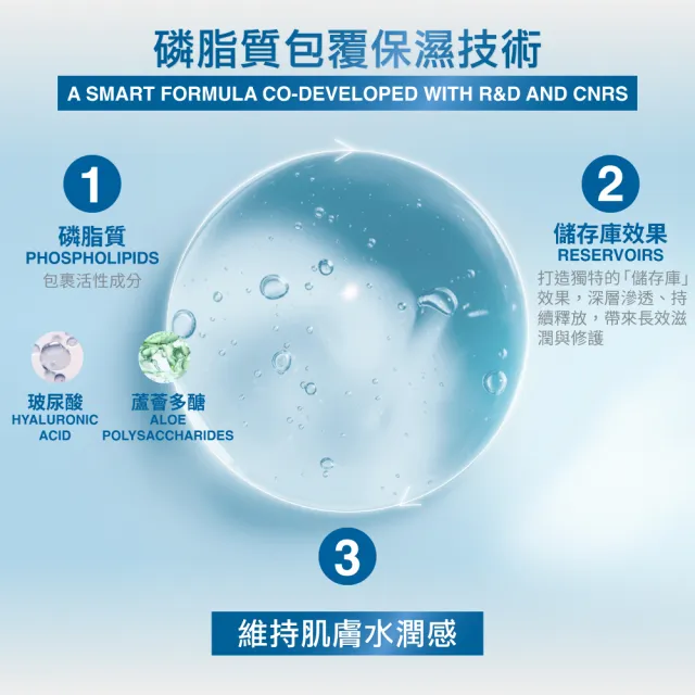 【Avene 雅漾】官方直營 玻尿酸瞬透水光霜50ml(3週打造水光肌)