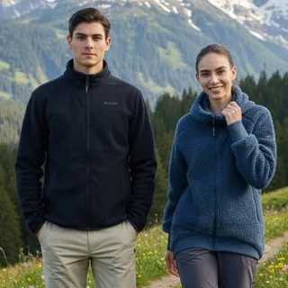 【Hilltop 山頂鳥】獨家特談-男女款ZISOFIT刷毛外套(多款任選 輕量 保暖 立領 刷毛)