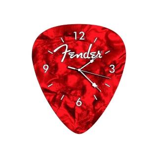 【Fender】Guitar PickWall ClockxRed 匹克經典壁鐘(海國)