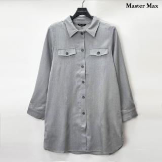 【Master Max】羊毛厚實彈性襯衫式外套(8027108)