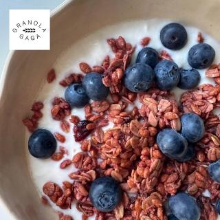 【GRANOLA GAGA 穀卡卡】蛋白燕麥脆片150g(綜合莓果/蘋果肉桂/摩卡口味)
