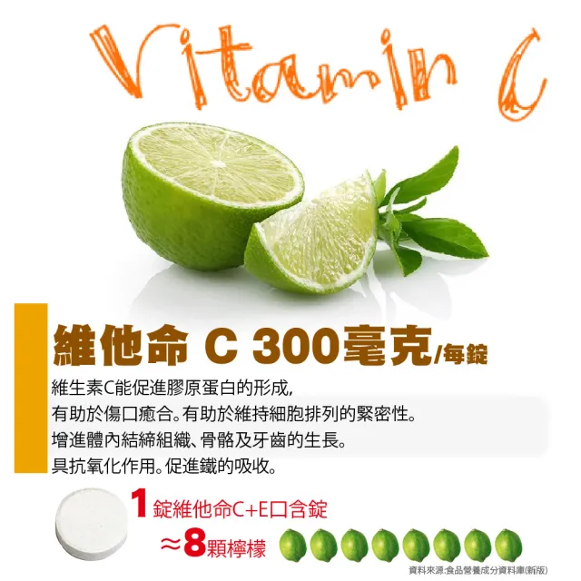 【SENTOSA 三多】維他命C+E口含錠4入組(共240錠)