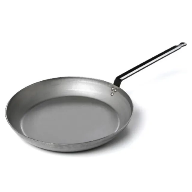 【GUSTO】24cm商用碳鋼平底鍋(碳鋼3.0厚 無塗層)