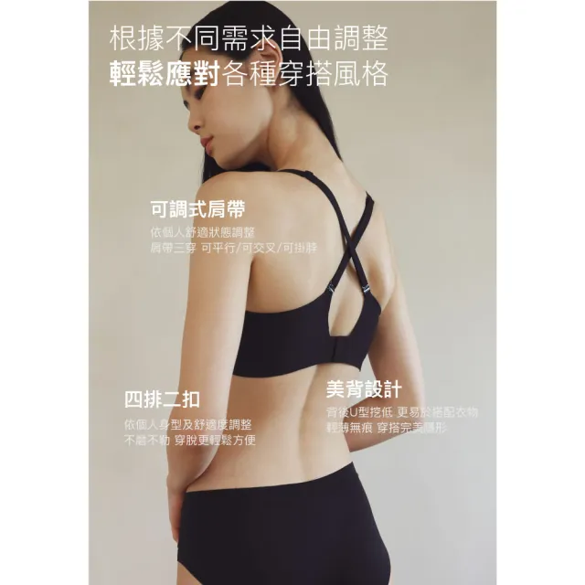【24HRS】2件組-美胸款視覺引爆 無感集中內衣(聚攏無鋼圈內衣 爆乳 集中 背扣式)