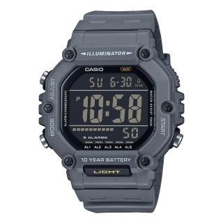 【CASIO 卡西歐】方形大螢幕電子錶(AE-1600H-8B)