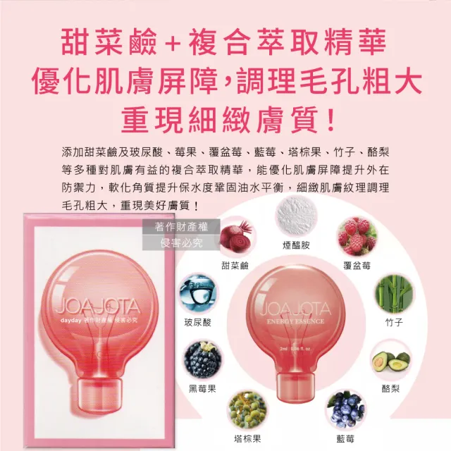 【韓國JOAJOTA】小燈泡童顏彈潤提亮護膚保養美容精華液2mlx30入/粉紅盒(安瓶臉部頸部肌膚修護)