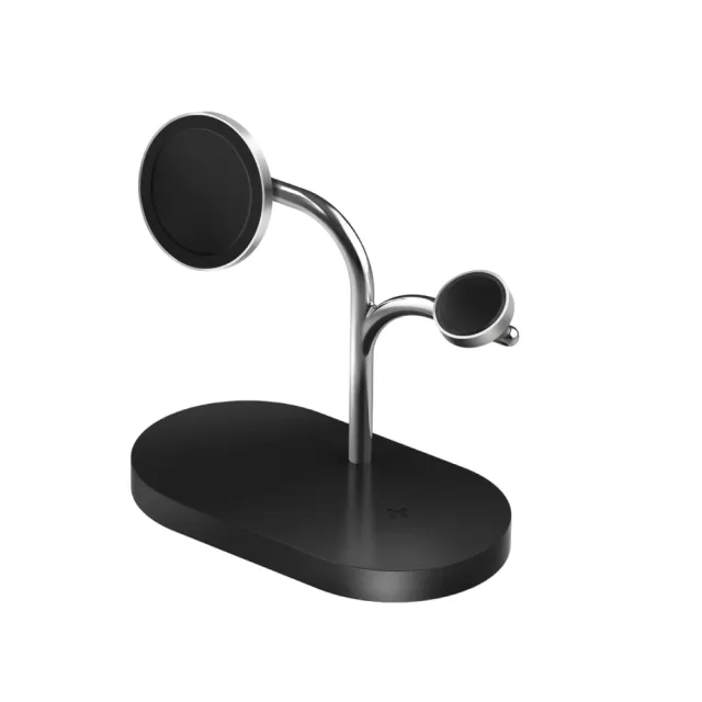 【Samsung 三星】原廠 3 合 1 無線充電器 - 內含 45W快充+雙Type C線(GP-PWU024)