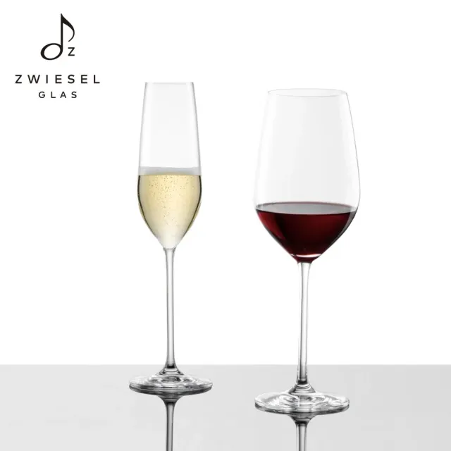 【ZWIESEL GLAS】德國水晶杯 Fortissimo 奢華款6入組(紅酒杯/品酒杯/高腳杯/白酒杯)雙11限定