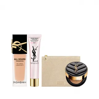 【YSL】官方直營 名模肌密無瑕底妝組(午夜粉底25ml+妝前乳40ml)