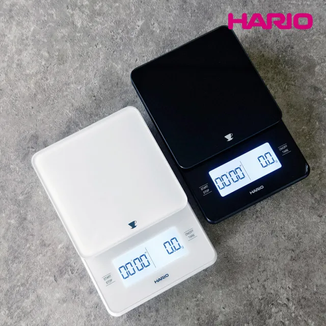 【HARIO】咖啡師玻璃電子秤(手沖咖啡秤/料理秤/數位秤/玻璃秤/乾電池/計時秤/廚房秤/咖啡豆秤)