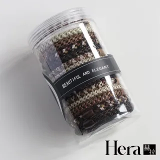【HERA 赫拉】罐裝編織高彈性髮圈15條入 H114121805(罐裝 編織 高彈性 髮圈 15條入)