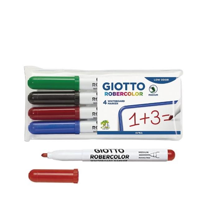 【GIOTTO】兒童專用白板筆四色| 酒精性墨水 不刺鼻 抗敏感 好清洗