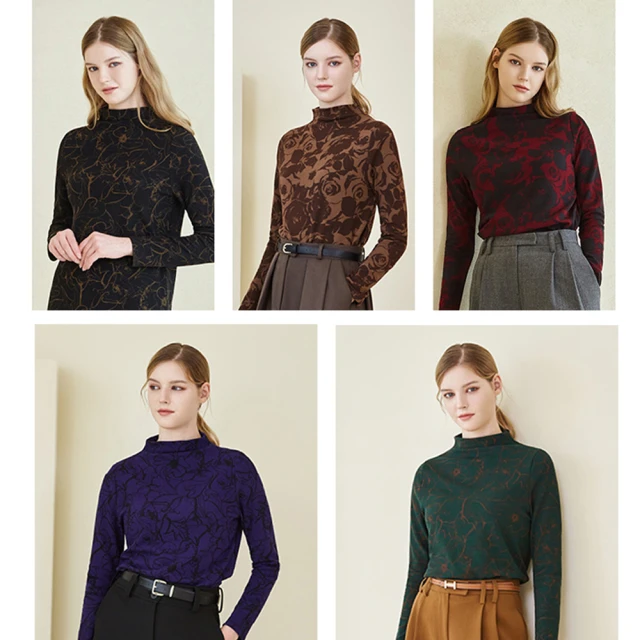 正韓TAGME薔薇蓄暖內刷毛上衣-超值5入