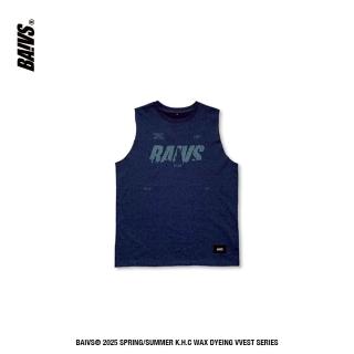 【BAIVS】球參 Wax Dyeing Vest 男 球衣 寬肩 背心 深藍(BWD3372V)