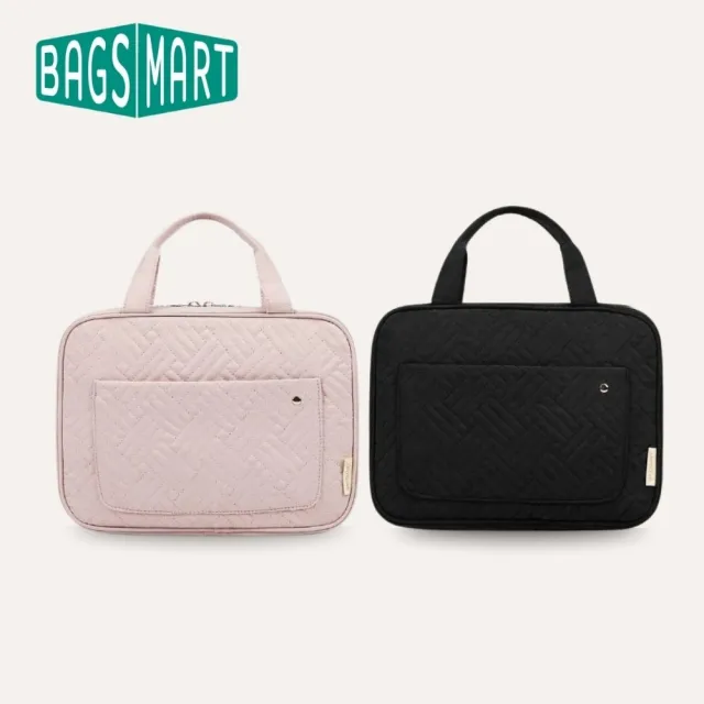 【BAGSMART】掛式防水化妝包(盥洗包、多隔層、防水材質)