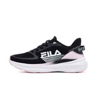 【FILA】斐樂 Chasing 女 慢跑鞋 跑鞋 路跑 黑 粉紅(5-J310Z-051)