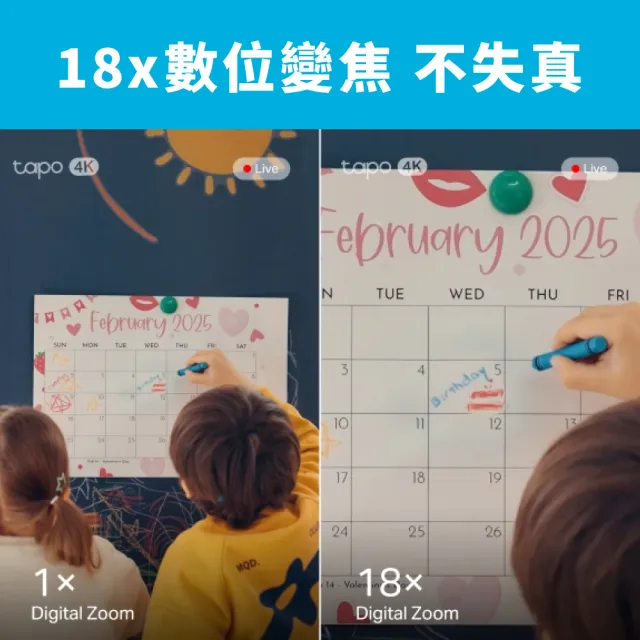 【TP-Link】4K 800萬畫素 AI智慧偵測 人臉辨識 可旋轉 無線網路監視器 支援512GB(Tapo C260)