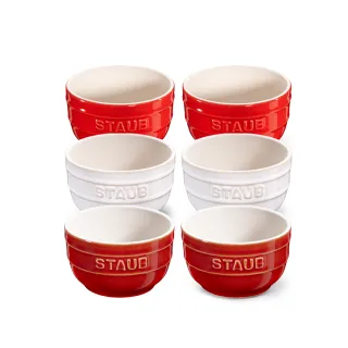 【法國Staub】圓形陶瓷碗餐碗9cm6件組(德國雙人牌集團官方直營)