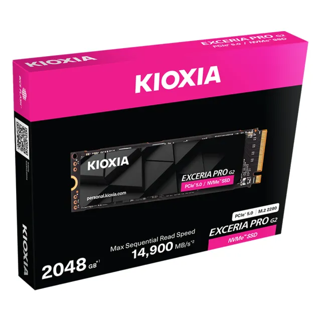 KIOXIA 鎧俠】EXCERIA Pro G2 2TB M.2 2280 PCIe NVMe SSD固態硬碟