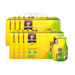 【QUAKER 桂格】養氣人蔘雞精禮盒68mlx18入x8盒(共144入 禮盒推薦)