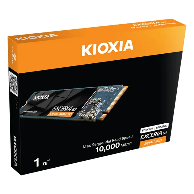 【KIOXIA  鎧俠】EXCERIA G3 1TB M.2 2280 PCIe NVMe SSD固態硬碟