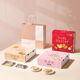 【台灣優格餅乾學院】me+純奶油千層派餅乾禮盒(餅乾零食/千層酥/蝴蝶酥/餅乾禮盒/彰化百大商品)