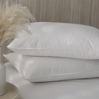 【HOYACASA】法國飯店羽絨枕/德國防螨天絲枕/獨立筒枕任選2入組(3070羽絨枕/物理防螨抗菌)