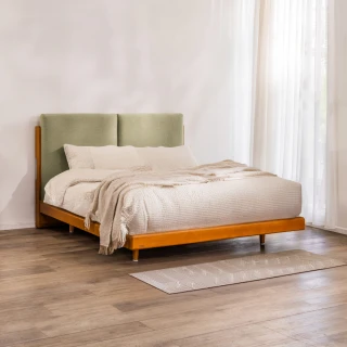 【有情門】STRAUSS 睱居怡福床組-6*6.2呎/GL22.5(製作期2-3週/實木/雙人加大/床架/床框/床頭板)