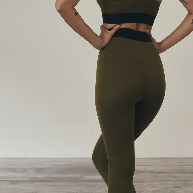 【VERVE】ProFlex316™ LOGO鬆緊帶Leggings(強韌、高支撐力、高彈性、街頭、潮流、日常穿搭、運動穿搭)