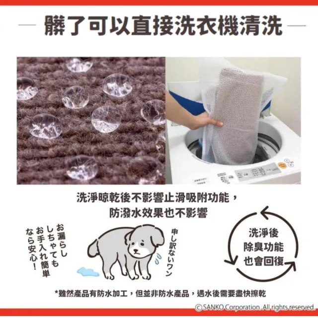 SANKO PET 18枚入寵物地墊 防潑水 超止滑超吸附 可機洗 居家防滑地墊 保護愛寵關節減輕腰部負擔