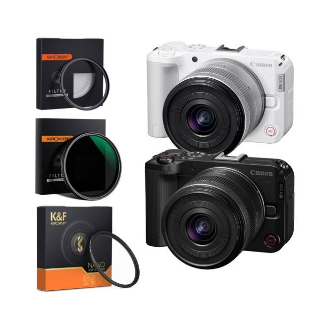 【Canon】EOS R50 V + RF-S 14-30mm F4-6.3 IS STM PZ R50V 鏡片大滿貫(公司貨-隨貨送HG-100TBR 手把)