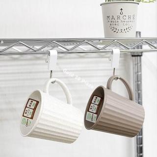 【寶盒百貨】2盒8入CLIP HOOK 圓形管架夾鉤 圓型橫桿掛勾 不鏽鋼掛勾(多用途掛勾夾 伸縮桿掛夾 雙頭勾夾)