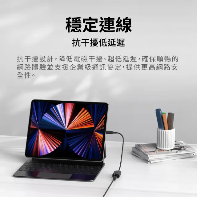 【PX 大通】1G 高速 Type c 轉 RJ45 網路孔轉接hub Hub(CR1)