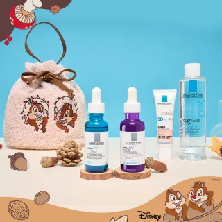 【理膚寶水】momo獨家!奇奇蒂蒂系列★年輕透亮禮盒(MELA B3淡斑淨亮精華/B5彈潤超修復精華/聖誕交換禮物)