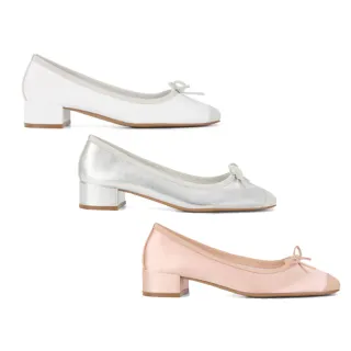 【JP Queen New York】曼妙舞姿甜美蝴蝶結娃娃鞋(8色跟高可選)