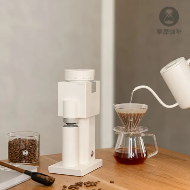 【TIMEMORE 泰摩】泰摩咖啡 BRICKS咖啡電動磨豆機-TEGB01S黑色/白色(錐魔)