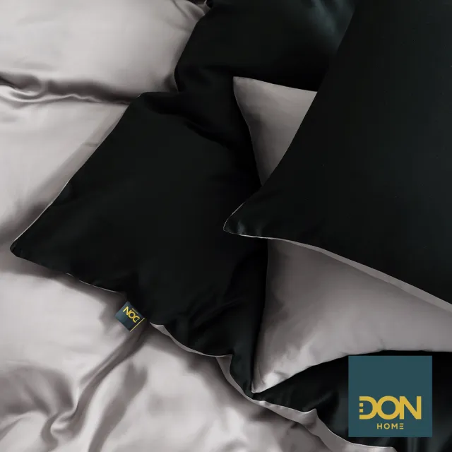 【DON】曜石天絲兩用被套床包四件組-城市感知系列-黑曜(雙人-多色任選)