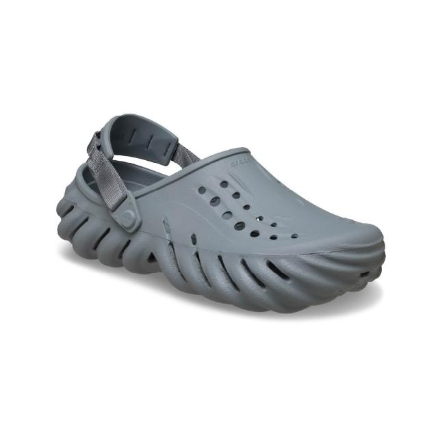 【Crocs】中性鞋 Echo波波 克駱格 混凝灰色(207937-0Z3)