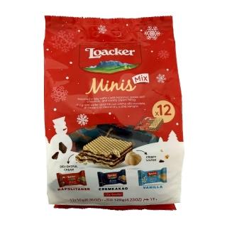 【Loacker 萊佳哈斯】萊佳綜合迷你哈斯餅120g