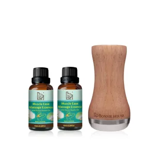 【Bonnie House 植享家】精選按摩油30ml(任選2入)+手持式按摩儀
