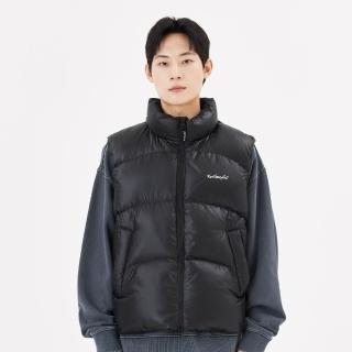 【Mark Gonzales】男女同款 刺繡 MG LOGO 羽絨背心 - 黑色