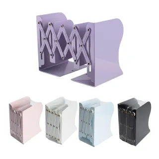 【QIDINA】可調節北歐風伸縮書架/書檔(桌上型書架 收納書架 桌上書架 桌面收納)