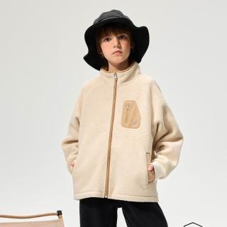 【NAUTICA KIDS】米卡其搖粒絨保暖外套 6-18歲 O6232822(Nautica kids 保暖外套)