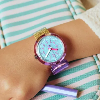 【Flik Flak】兒童手錶 SHINE IN RAINBOW /兒童禮物/安全防水/瑞士製造 FPNP128(31.85mm)